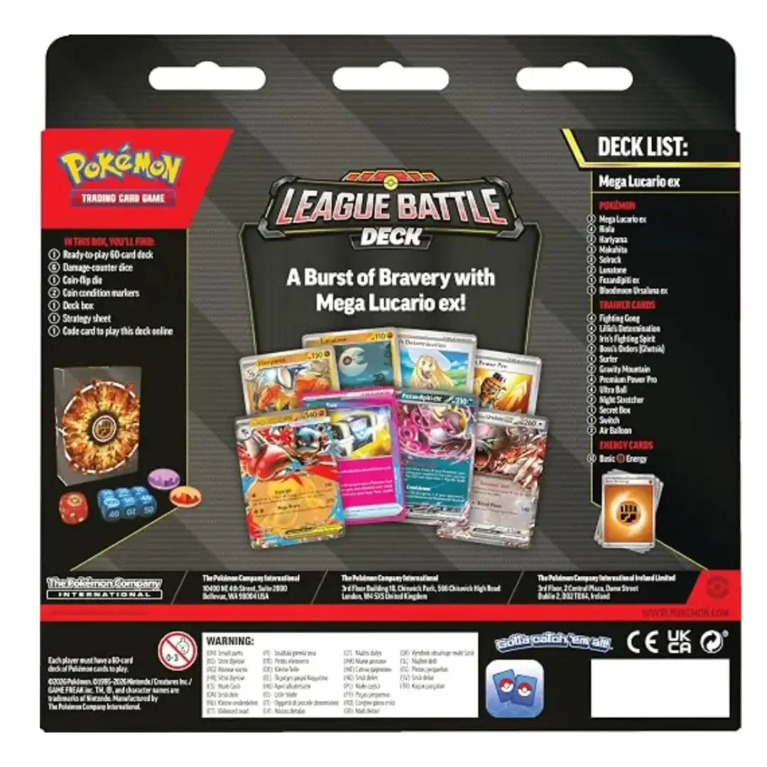 Pokémon TCG Mega Lucario ex League Battle Deck