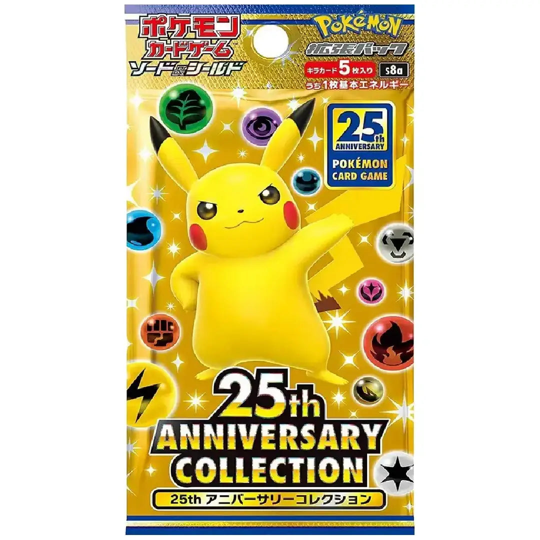 Pokémon TCG 25th Anniversary Collection S8a Booster Pack Japanese Version