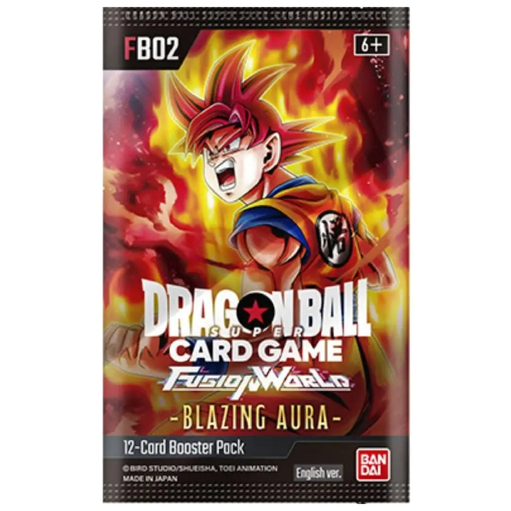 Dragon Ball Super Card Game Fusion World FB02 Blazing Aura Booster Box | 24 Packs | English Version