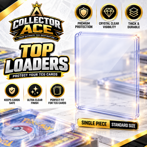 3 x 4 premium 35PT card top loader single piece by Collector Ace
