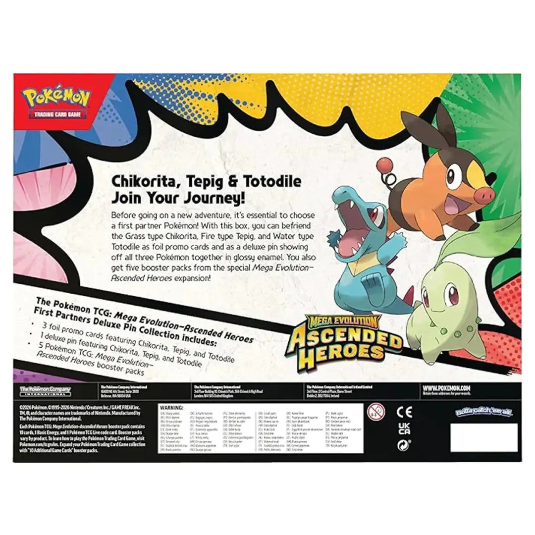 Pokémon TCG Ascended Heroes First Partners Deluxe Pin Collection sealed