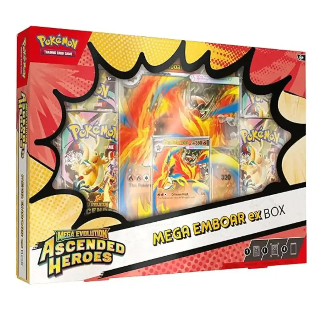 Pokémon TCG Ascended Heroes Mega Emboar ex sealed box