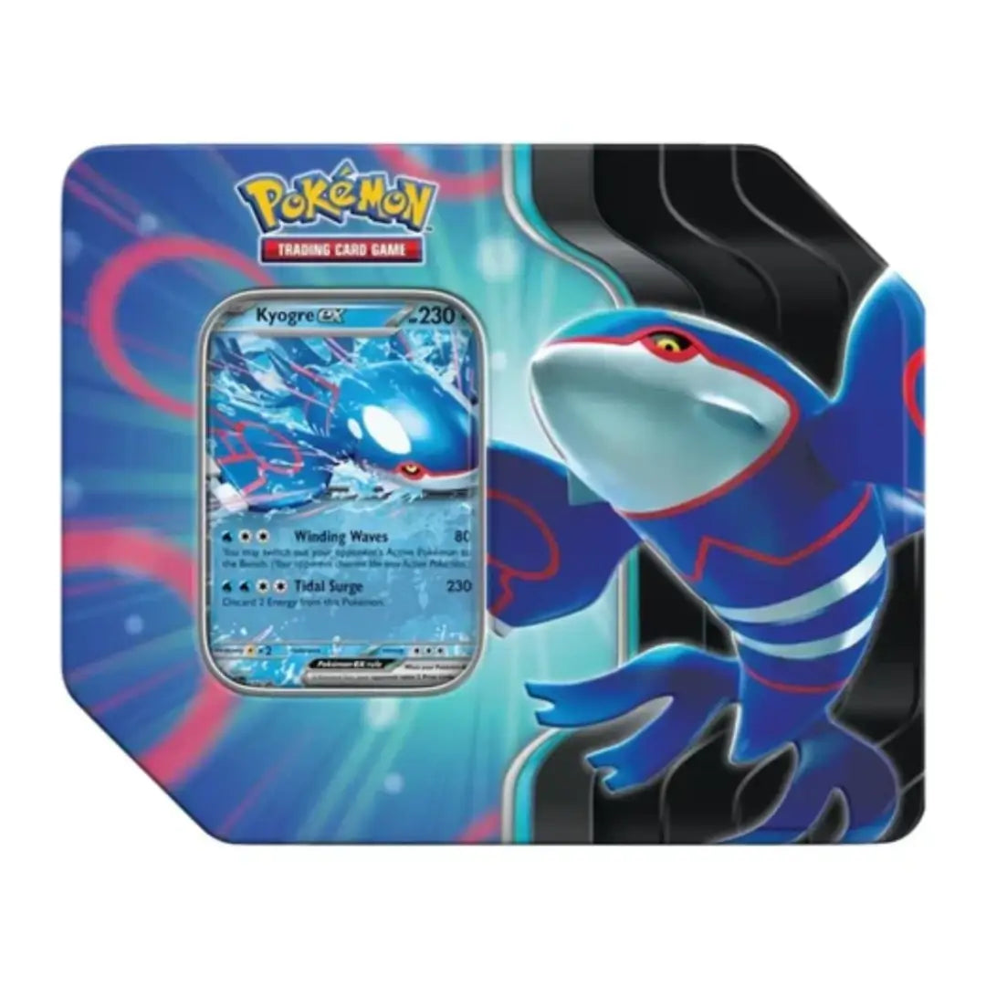 Pokémon TCG Scarlet & Violet Azure Legends Kyogre ex Tin with 5 booster packs