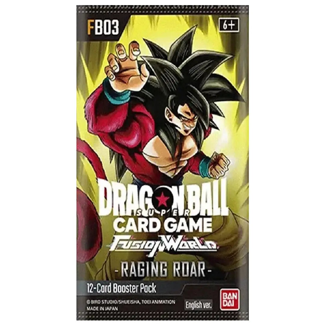 Bandai Dragon Ball Super Card Game Fusion World Raging Roar FB03 English Version booster pack