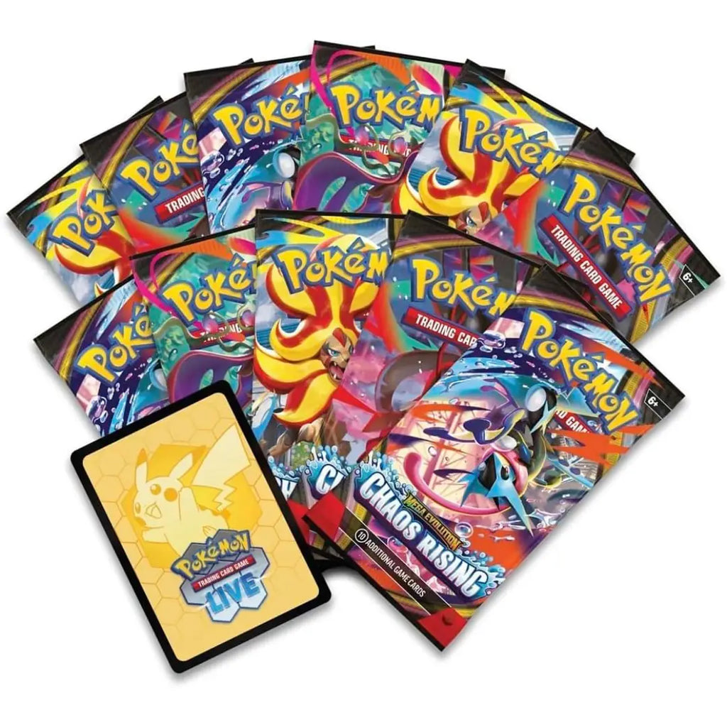 Pokémon Mega Evolution Chaos Rising Pokémon Center Elite Trainer Box featuring Fennekin Promo