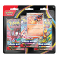 Pokémon TCG Mega Evolution Chaos Rising Triple Pack with 1 foil promo card and 3 booster packs