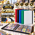 Collector Ace 9 pocket trading card binder with multi-color album design and secure strap for storing Pokémon, ONE PIECE, sports and TCG cards.