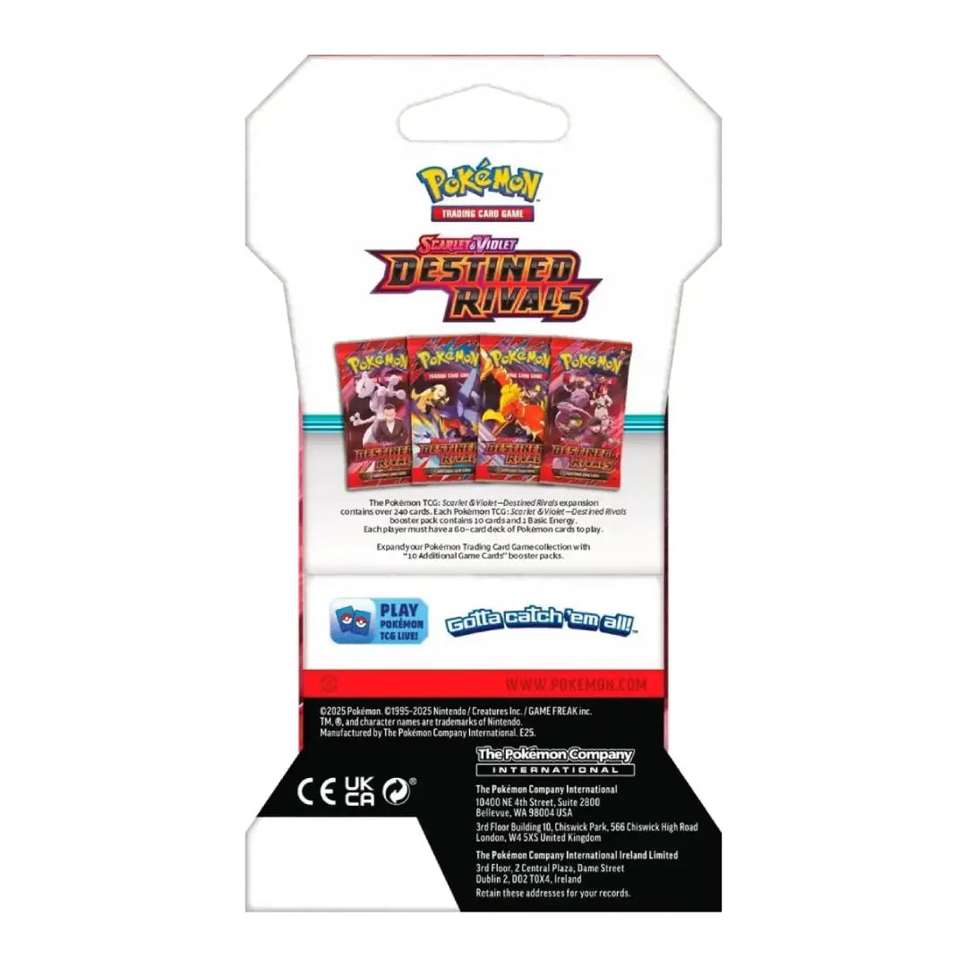 Pokémon TCG Destined Rivals sleeved booster pack for collectors
