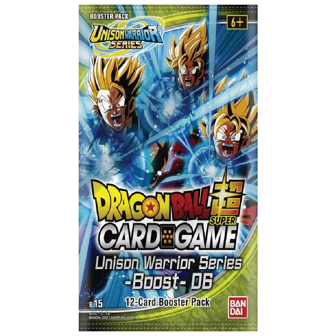 Dragon Ball Super Card Game B15 Unison Warrior Series 6 Saiyan Showdown Booster Pack factory sealed