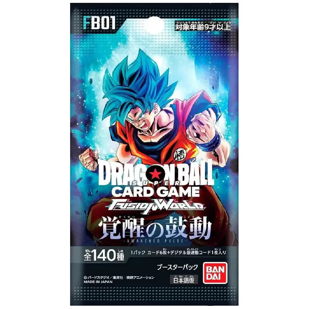 Dragon Ball Super Card Game Fusion World FB01 Awakened Pulse Booster Pack Japanese Version factory sealed