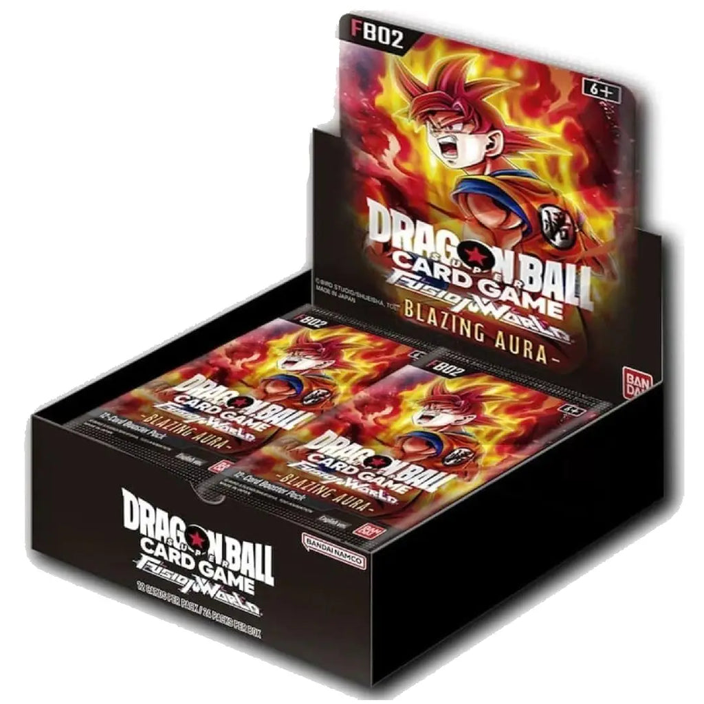 Dragon Ball Super Card Game Fusion World FB02 Blazing Aura Booster Box 24 Packs English Version factory sealed