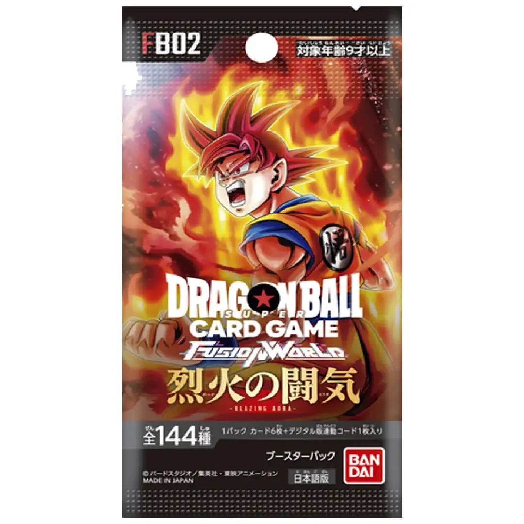 Dragon Ball Super Card Game Fusion World FB02 Blazing Aura Booster Pack Japanese Version factory sealed
