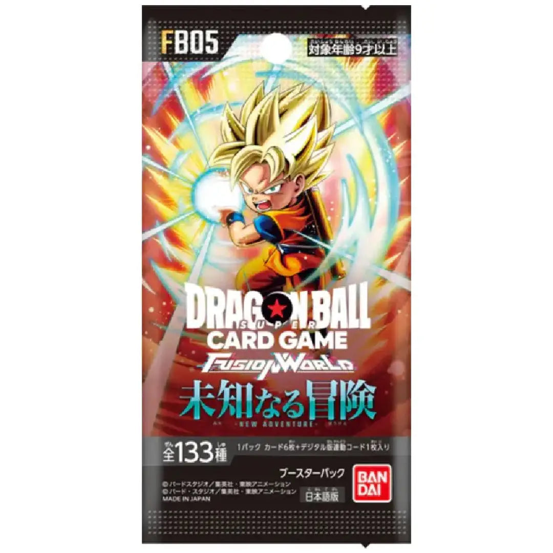 Dragon Ball Super Card Game Fusion World FB05 New Adventure Booster Pack Japanese Version factory sealed