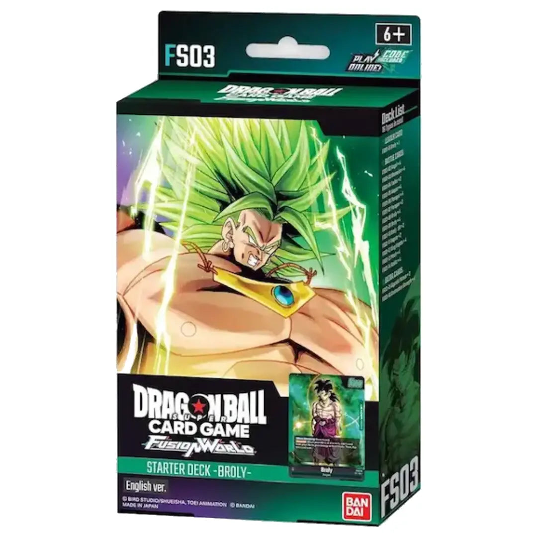 Dragon Ball Super Card Game Fusion World Broly Starter Deck FS03 English Version sealed