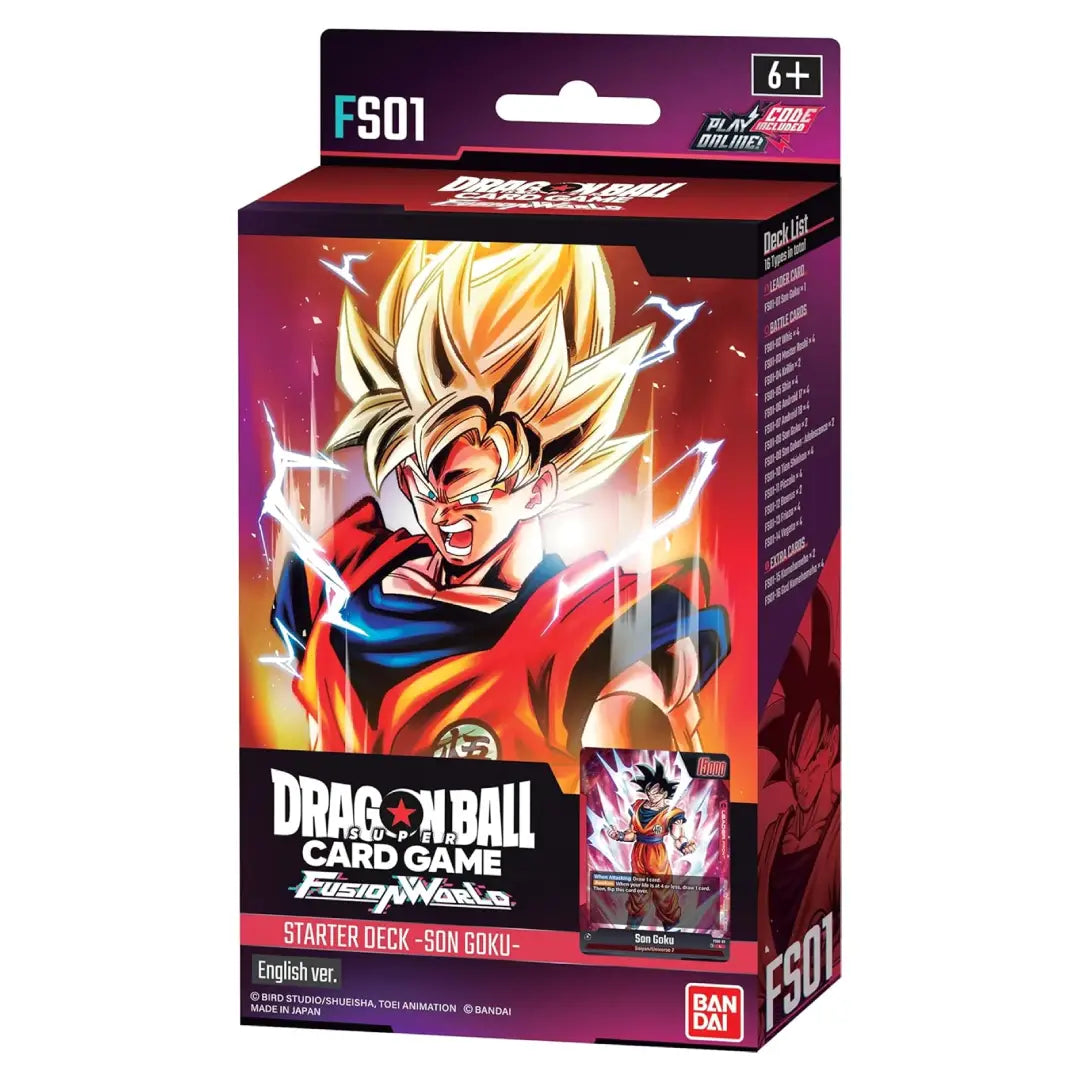 Dragon Ball Super Card Game Fusion World Son Goku Starter Deck FS01 English Version sealed