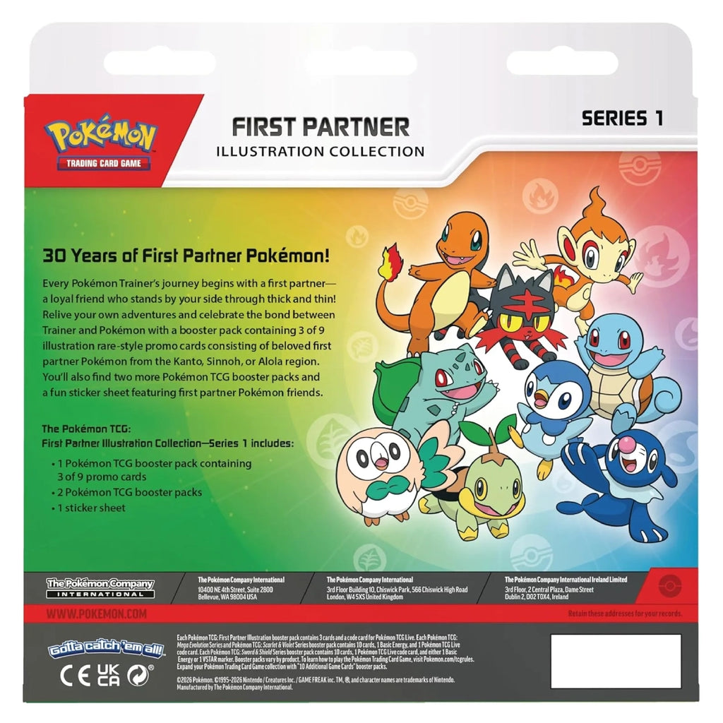 English Pokémon TCG First Partner Illustration Collection Series 1