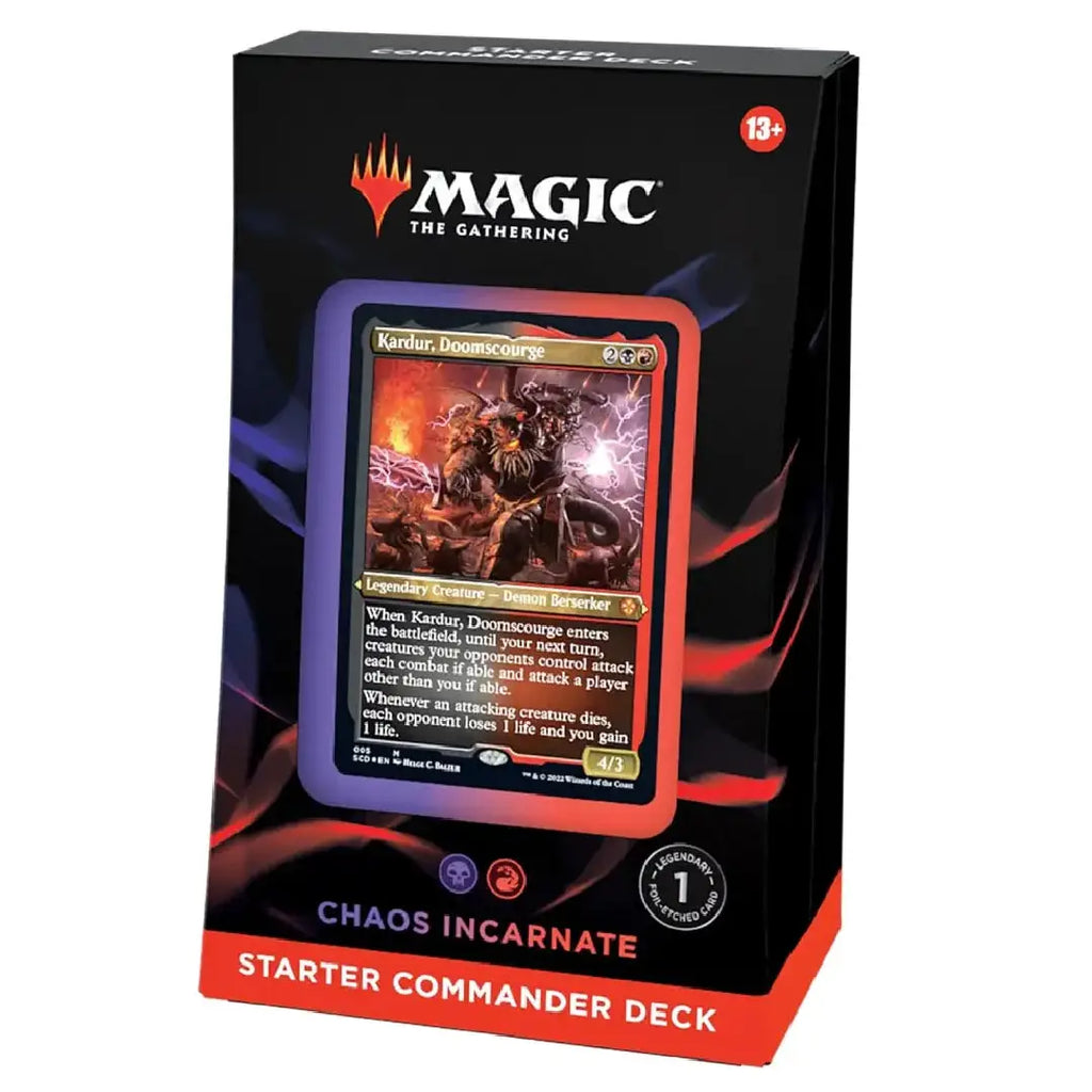 Magic: The Gathering Starter Commander Deck Chaos Incarnate Black Red factory sealed