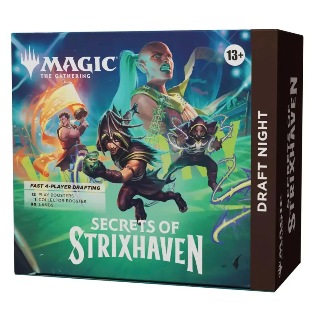 Magic: The Gathering Strixhaven Draft Night Set with 12 booster packs and Collector Booster factory sealed