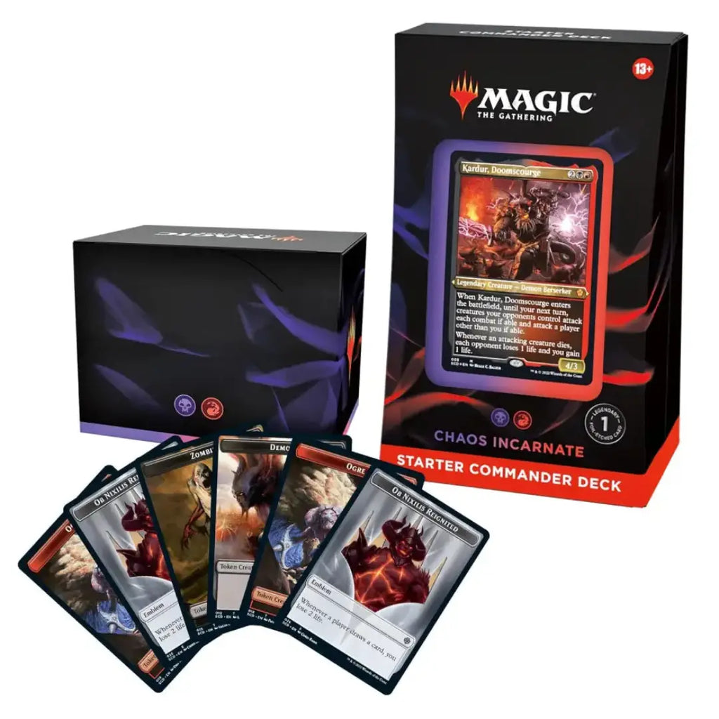 MTG Chaos Incarnate Black Red Starter Commander Deck