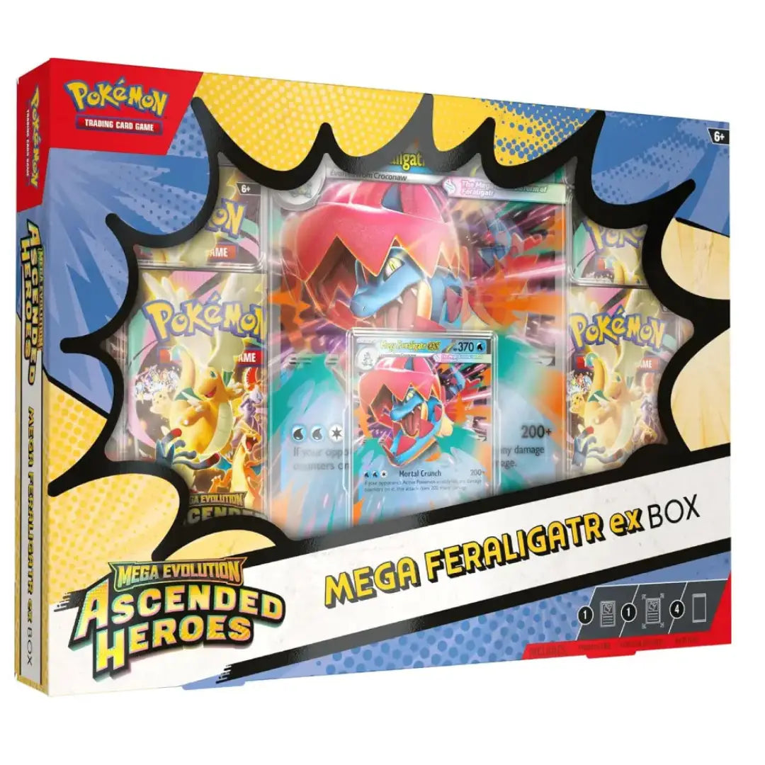 Pokémon TCG Mega Evolution Ascended Heroes Mega Feraligatr ex Box