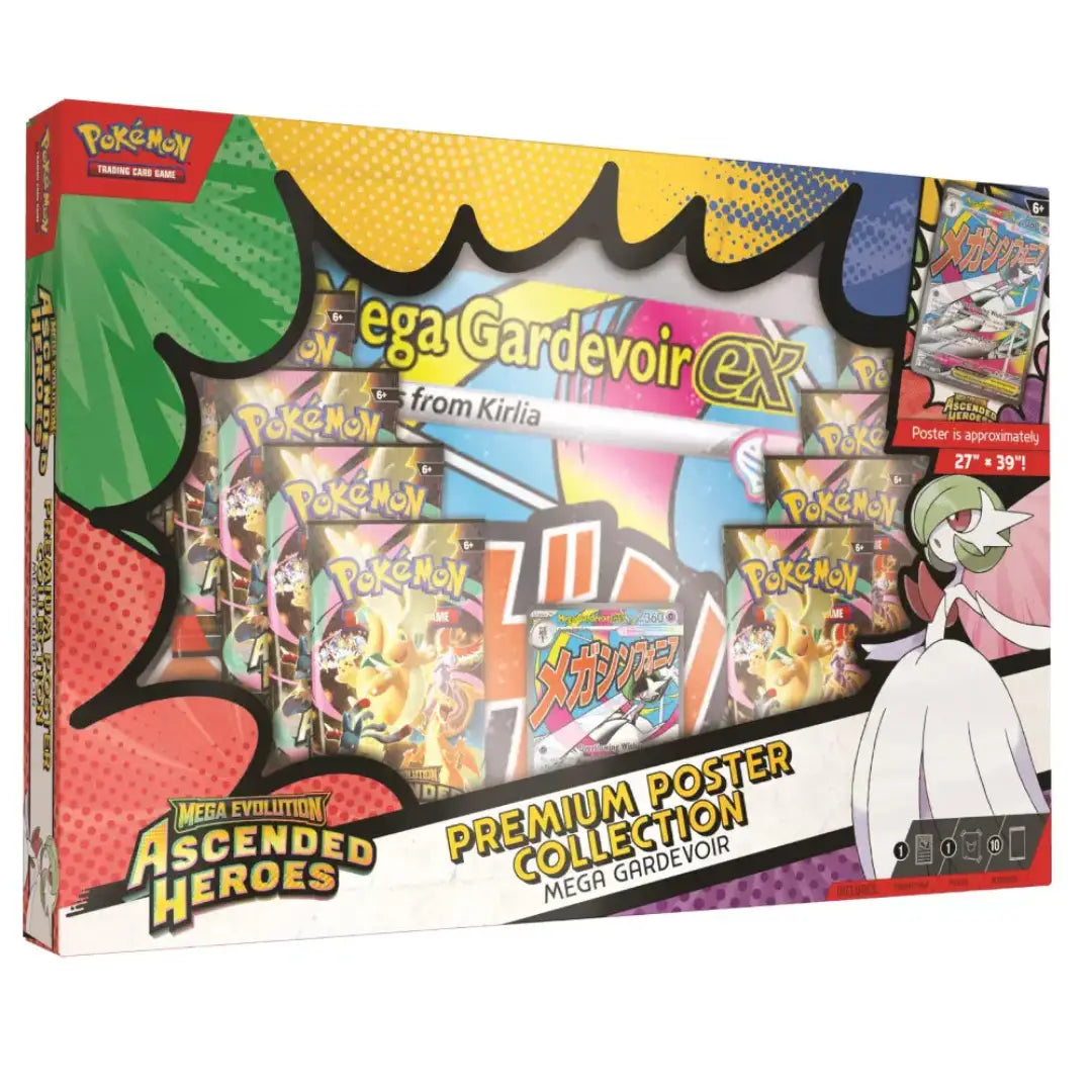 Pokémon TCG Mega Evolution Ascended Heroes Mega Gardevoir Premium Poster Collection