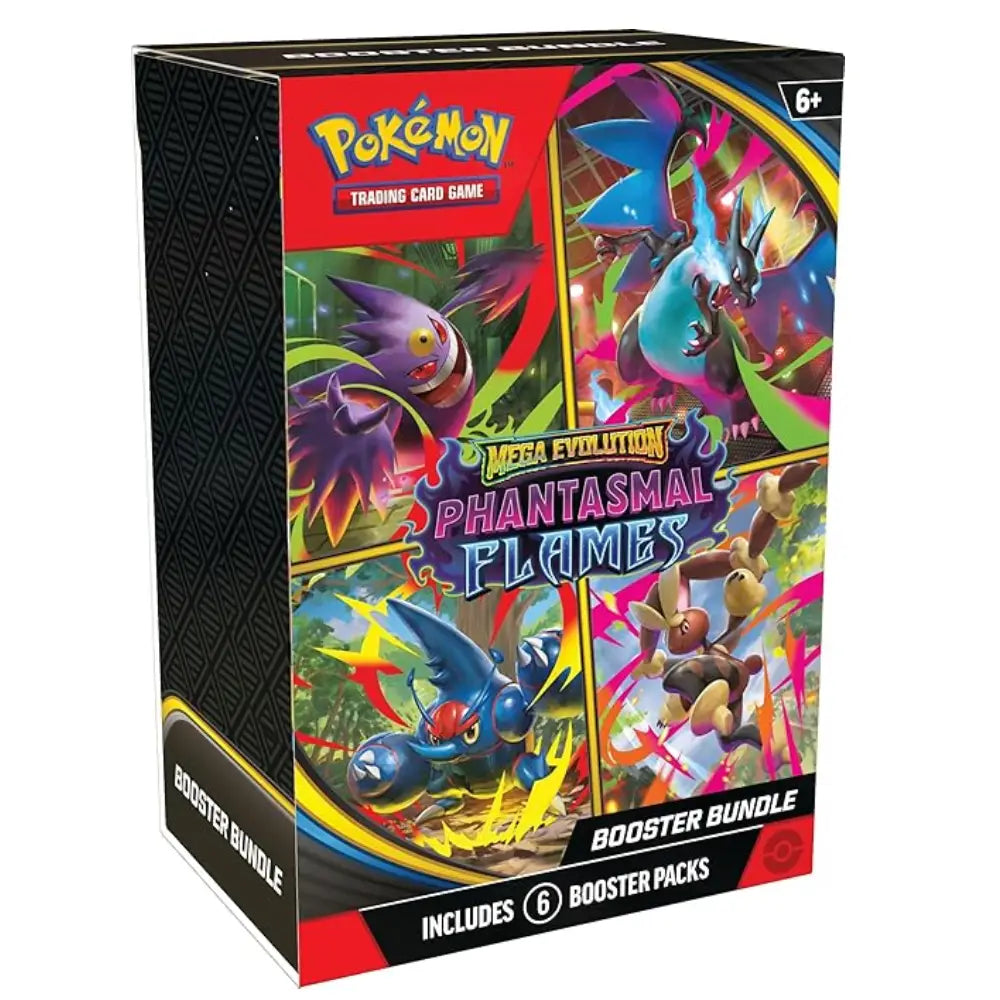 Pokémon Trading Card Game booster bundle packaging with mega evolution phantasmal flames india Mumbai Collector Ace 