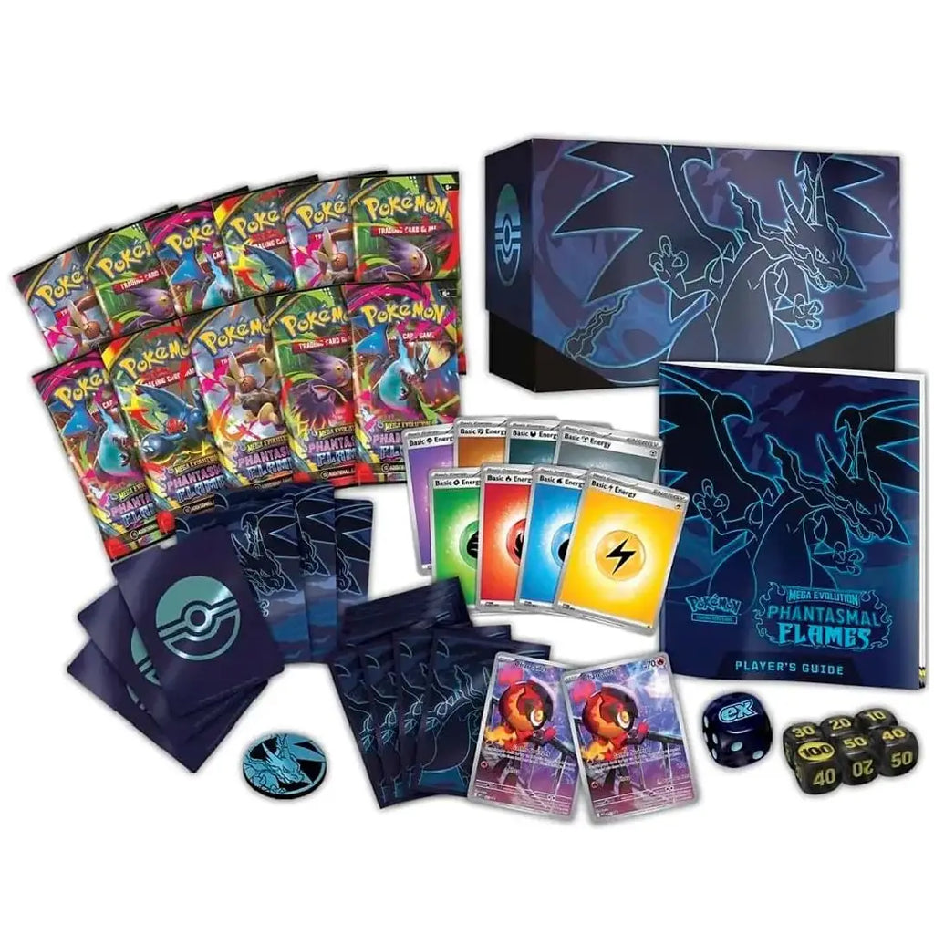 Pokémon Mega Evolution Phantasmal Flames Pokémon Center Elite Trainer Box sealed collectible