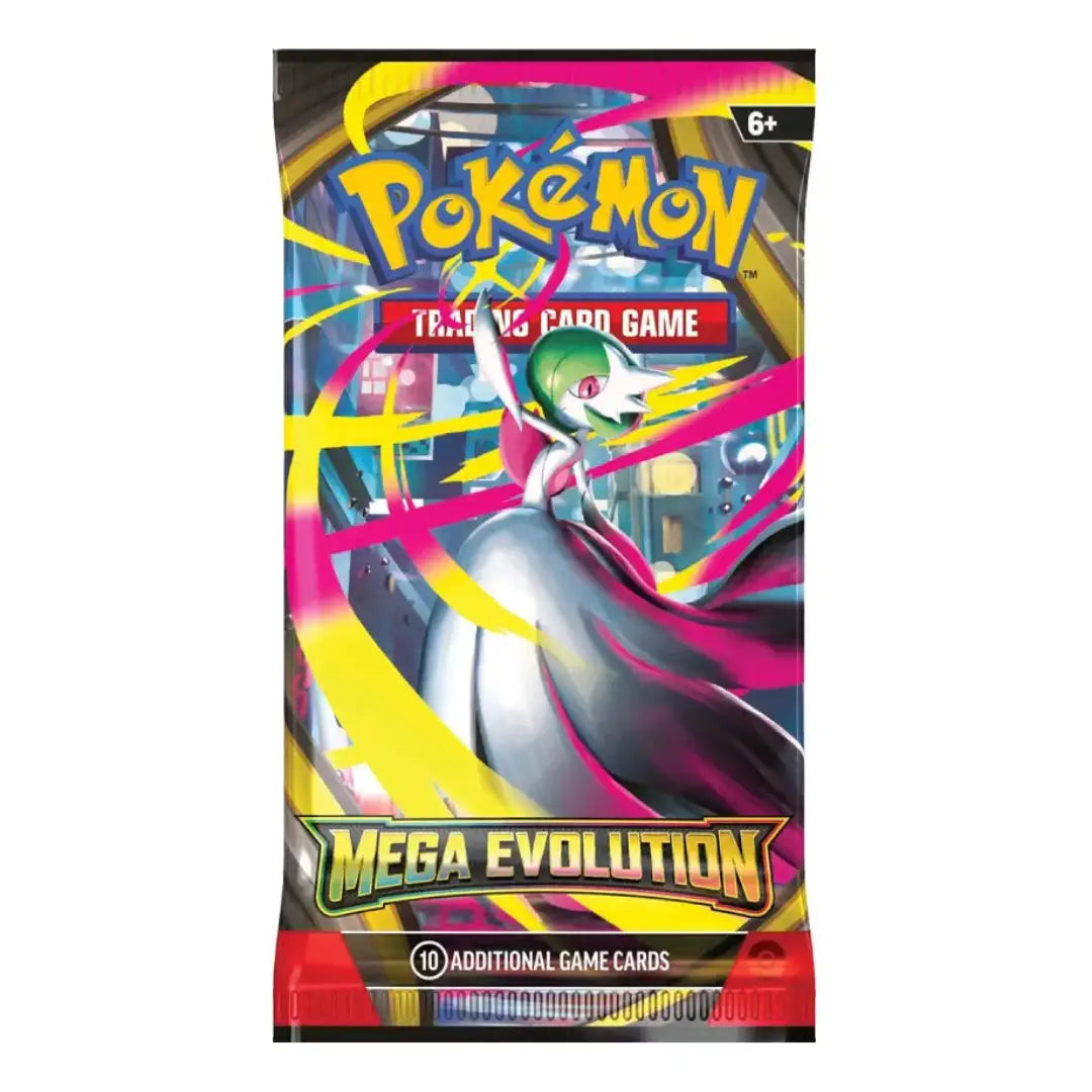 Pokémon Mega Evolution booster pack packaging English version