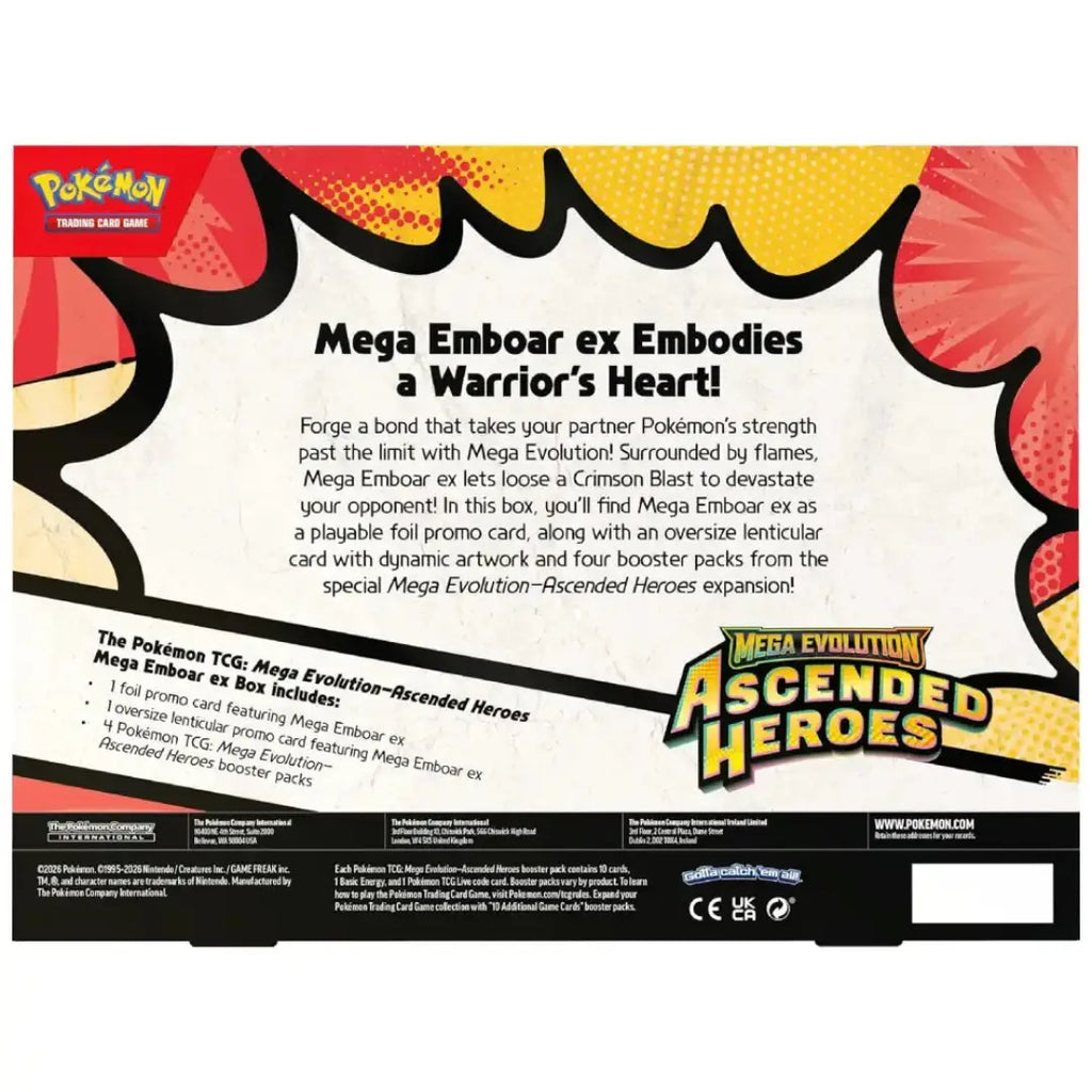 Pokémon TCG Mega Evolution Mega Emboar ex Box sealed