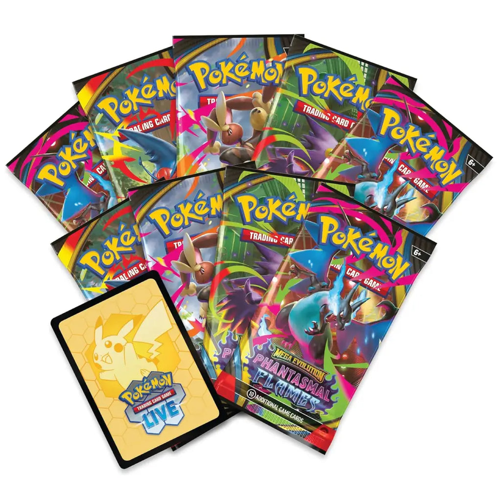 Pokémon TCG Mega Evolution Phantasmal Flames Pokémon Center Elite Trainer Box