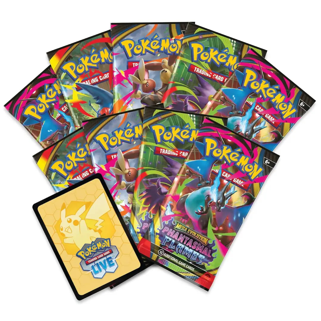 Pokémon TCG Mega Evolution Phantasmal Flames Pokémon Center Elite Trainer Box