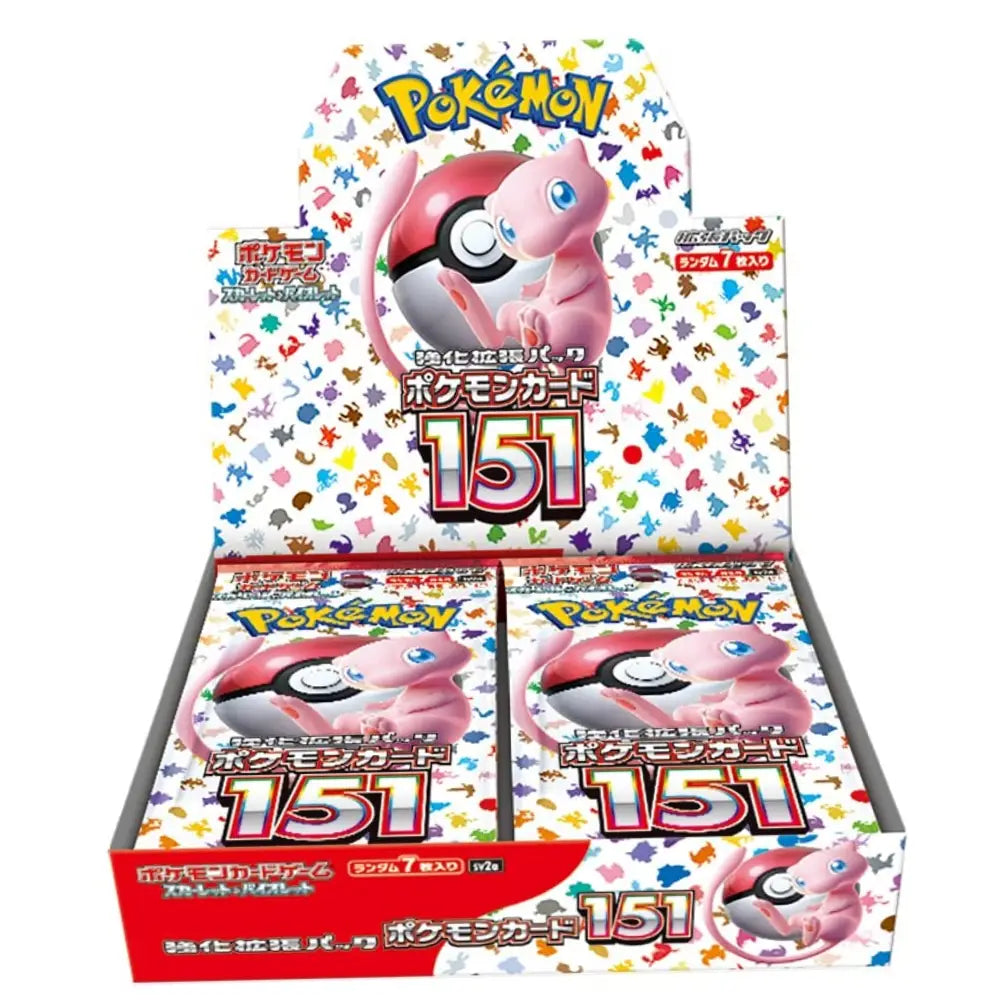 Mew Pokemon with Poke Ball Printed on Box 151 Booster Box Collectorace Mumbai India
