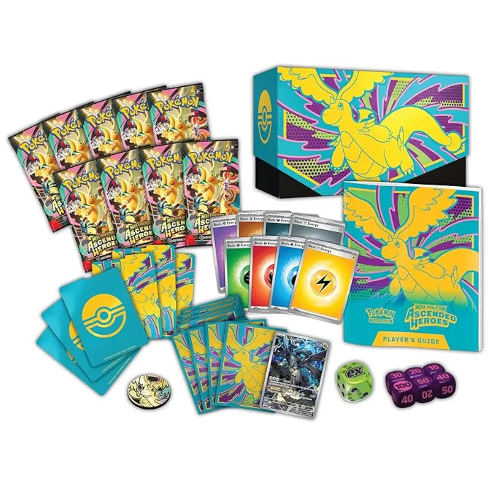 Box details of Ascended heroes etb collector ace
