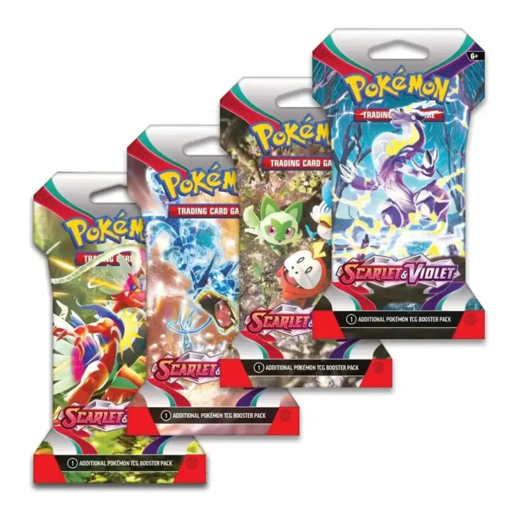 Sealed Pokémon TCG Scarlet & Violet sleeved booster pack