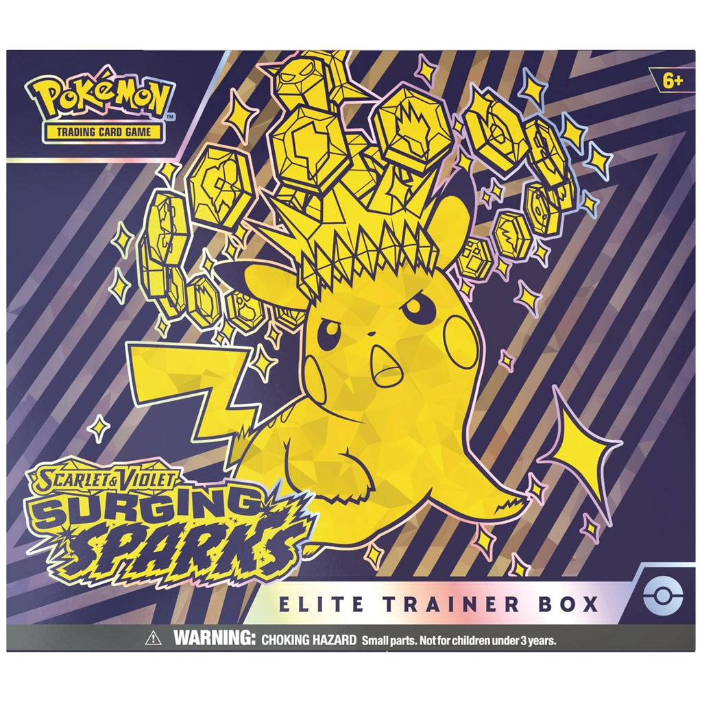 Pokémon TCG elite trainer box packaging with Pikachu on box available in Mumbai India collectorace.