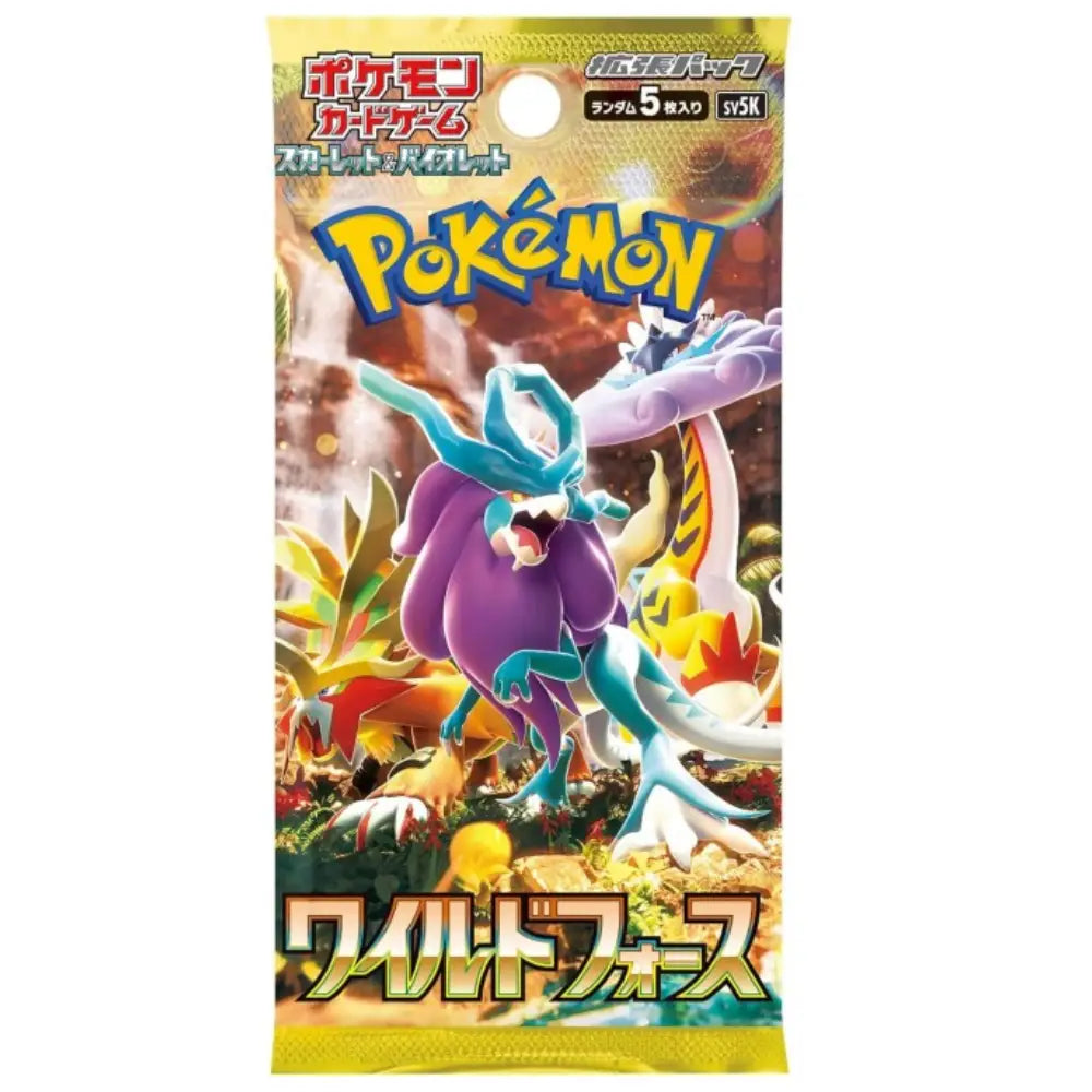Pokémon TCG Wild Force SV5K Booster Pack Japanese Version