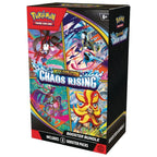 Official Pokémon TCG Chaos Rising sealed booster bundles handled with collector care, available for immediate tracked shipping across India from Collector Ace in Mumbai.