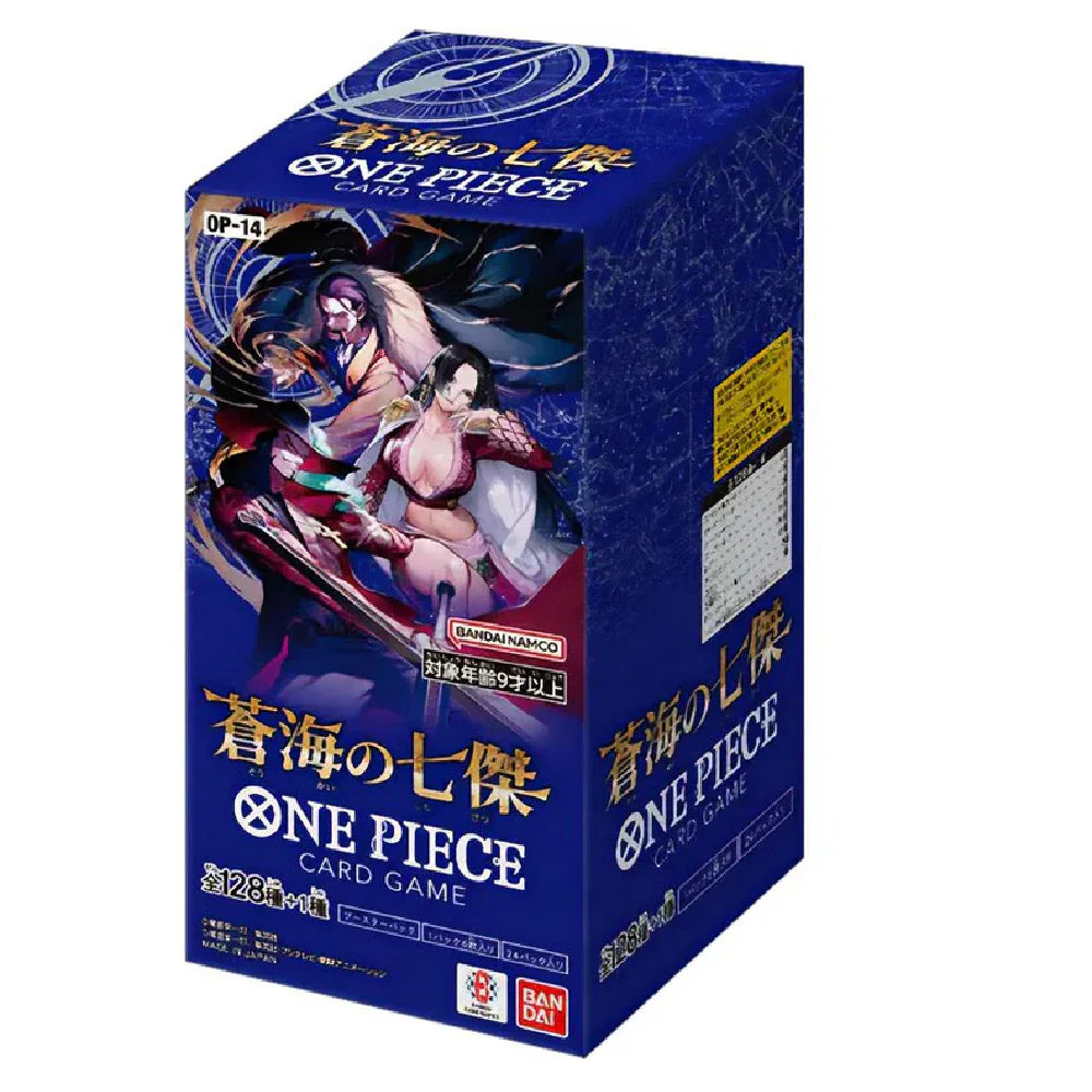 Front view display of the One Piece Card Game OP-14 Japanese edition booster box, stocked by Collector Ace Mumbai India