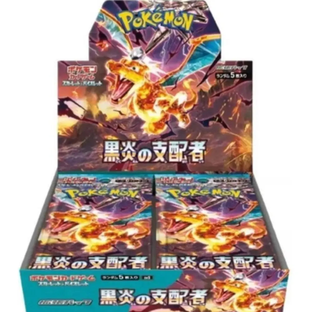 Hunt for the legendary Terastal Charizard ex and exclusive illustration rares in this factory-sealed Ruler of the Black Flame Japanese booster pack at Collector Ace, Mumbai