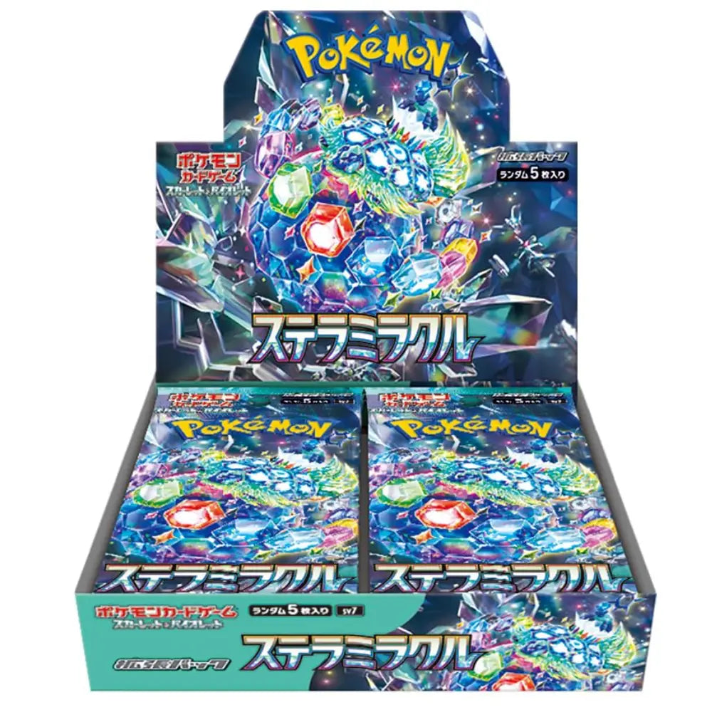 Hunt for powerful new Stellar Tera Pokémon, Glistening Crystal ACE SPEC cards, and rare illustration pulls in this factory-fresh Stellar Miracle Japanese booster pack at Collector Ace, Mumbai