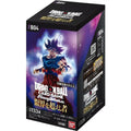 A pristine Dragon Ball Super Card Game Fusion World Ultra Limit FB-04 booster box highlighting vibrant cosmic blue branding and legendary character art, from Collector Ace Mumbai