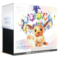 A pristine English edition Pokémon TCG Scarlet & Violet Prismatic Evolutions Elite Trainer Box showcasing vibrant Eeveelution graphics, at Collector Ace Mumbai