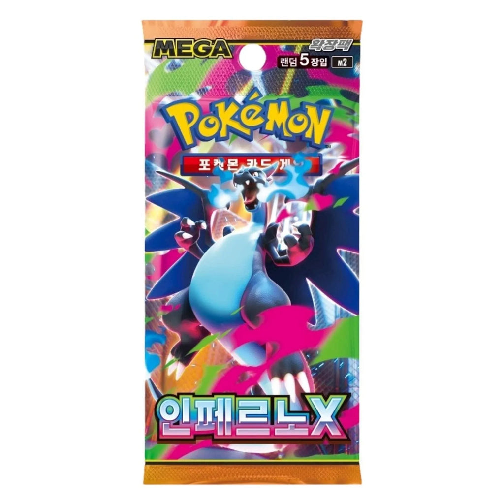 100% original, factory-sealed Korean Pokémon Inferno X display boxes with intact manufacturer wrap at Collector Ace Mumbai India.